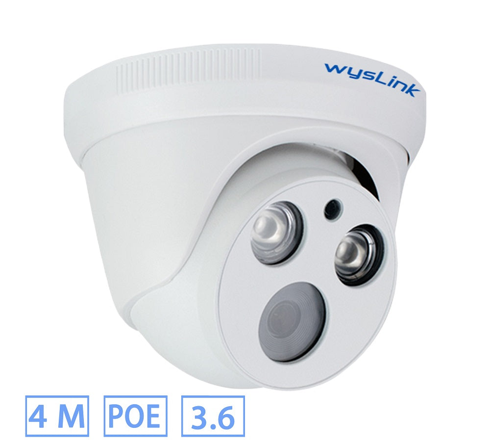 WGC153H_D4X-XDP-3.6, Turret IP Security Camera, 4MP, Day/Night, POE, P2P Plug&Play, IP66 Water-proof, ONVIF 2.4