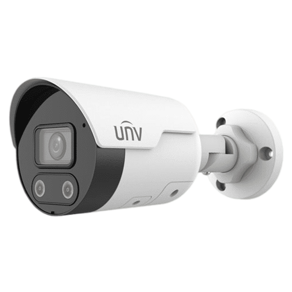 UNV IPC2125SB-ADF28KMC-I0, 5MP Light and Audible Warning Fixed Bullet Network Camera,  120dB WDR, support both IR and LED light, Smart functions, Starlight, IP67, Basic harness