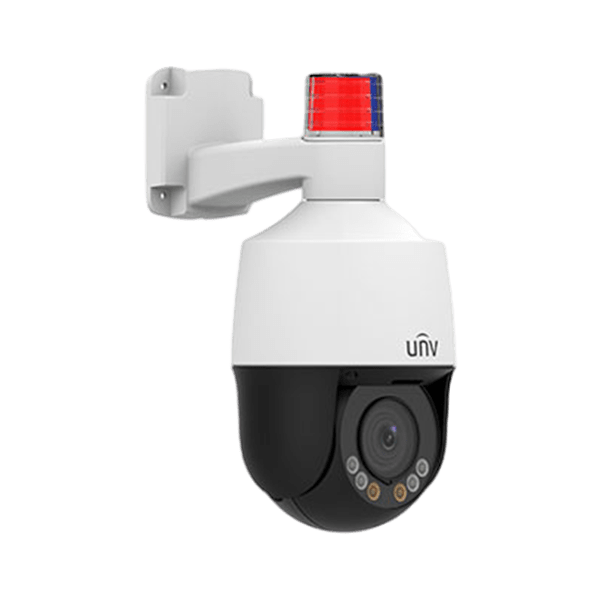 UNV IPC675LFW-AX4DUPKC-VG, 5MP, 120dB WDR, IP66, 4X optical zoom, HLC, active deterrence, strobe light, human body detection, two-way talk. Basic Harness