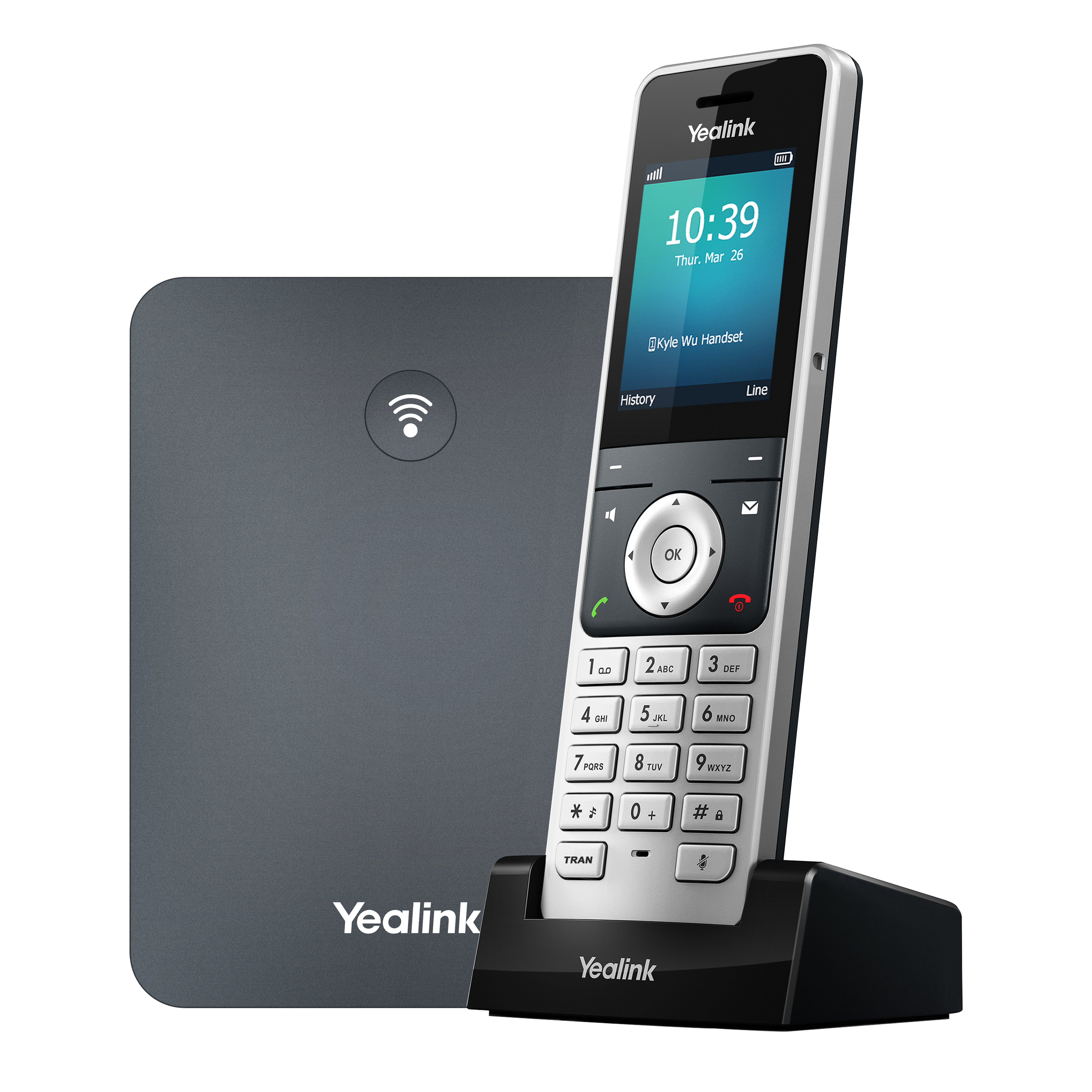 W76P; High-performance DECT IP phone system;High-performance SIP cordless phone system